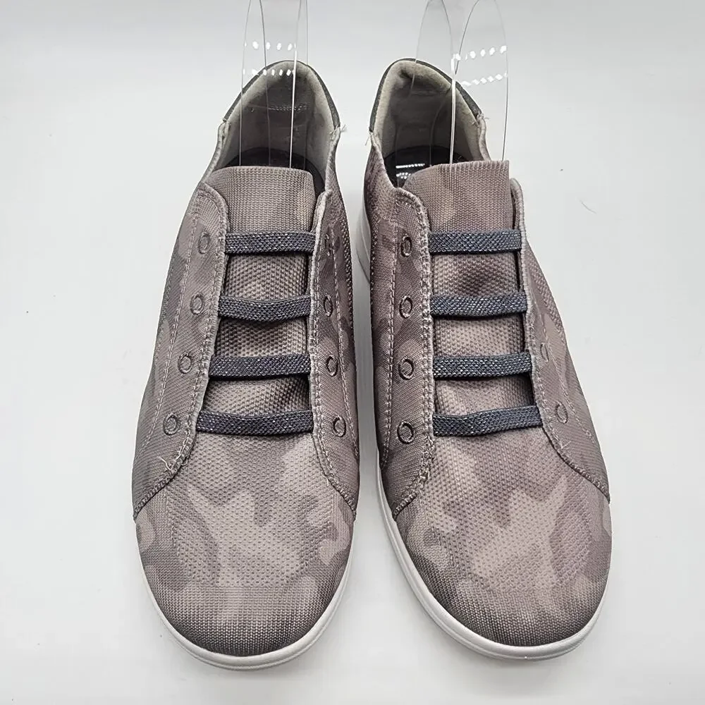 Bzees Golden Knit Slip-on Sneakers Gray Camo‎ Casual Shoes 9M